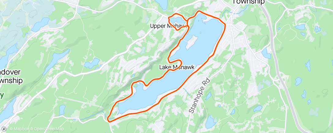 Map of the activity, The ride during the pandemic. Affectionately called the COVID Crit!  Three loops around the lake.
