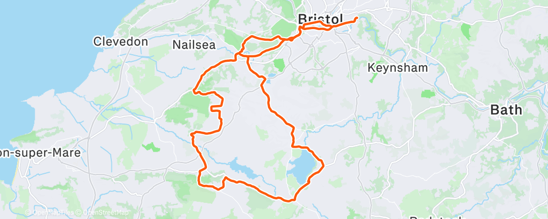 Карта физической активности (Morning Ride)