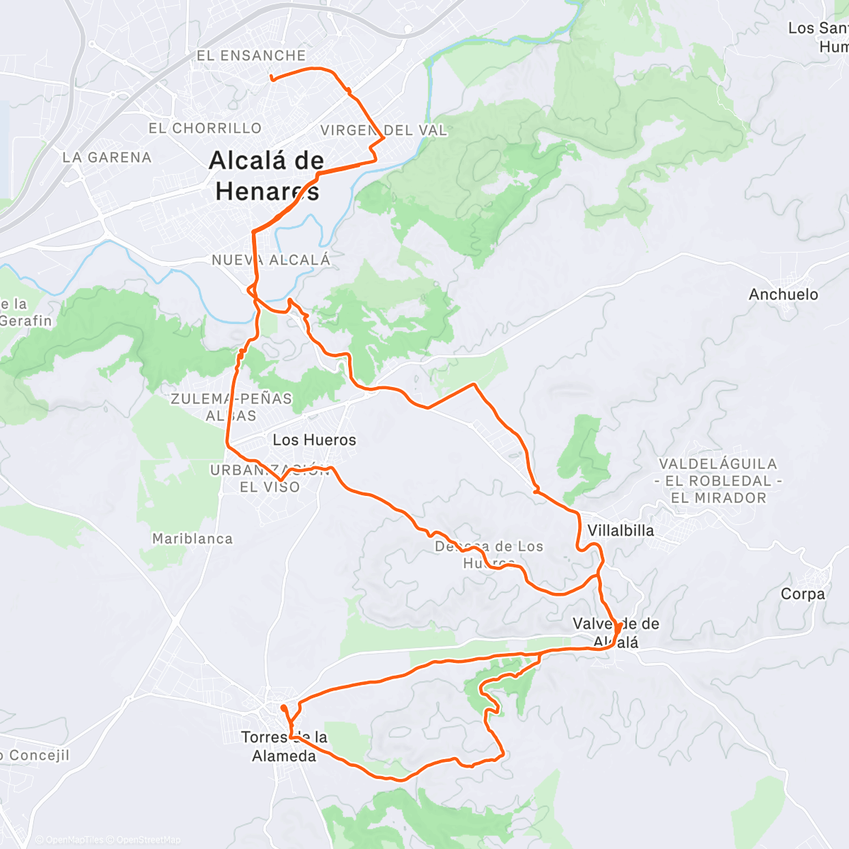 Map of the activity, Y se abrió el día.