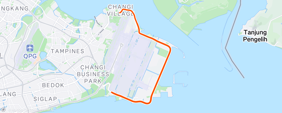 Map of the activity, Night Ride