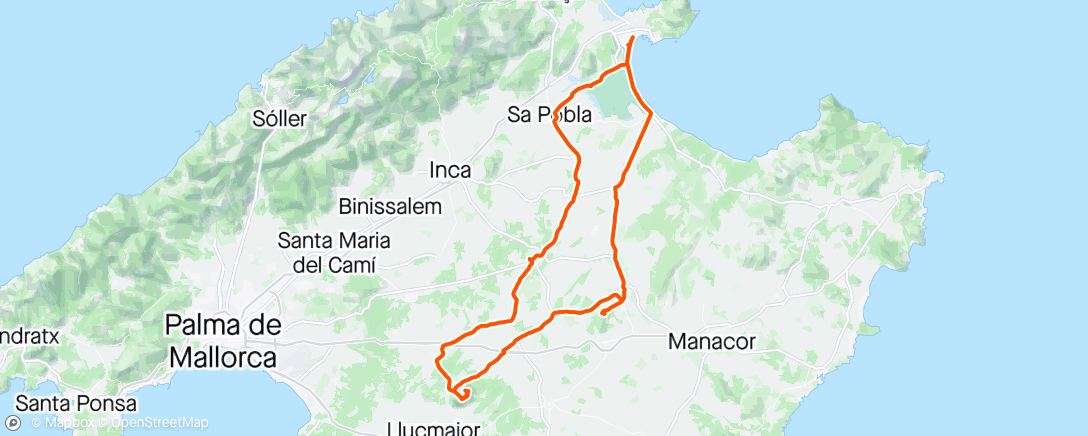 Mapa de la actividad (Mallorca - Sa Randa)