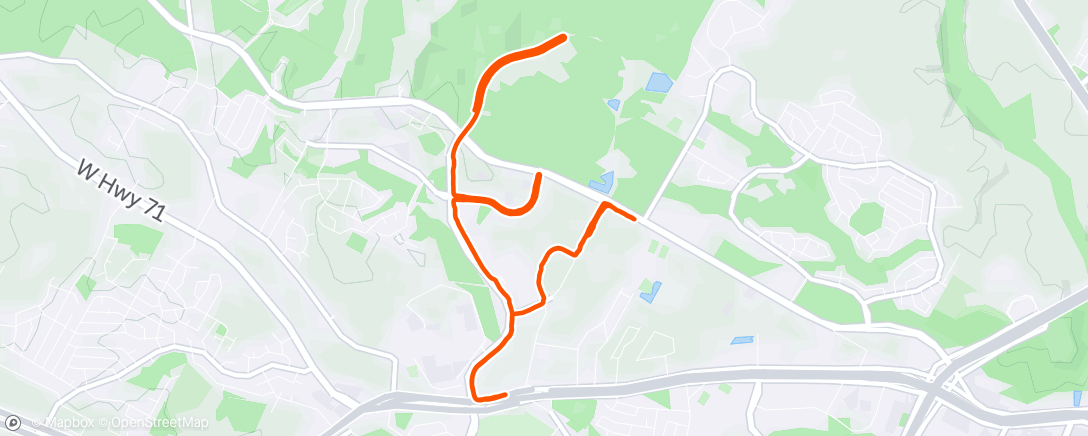 Map of the activity, Night Run