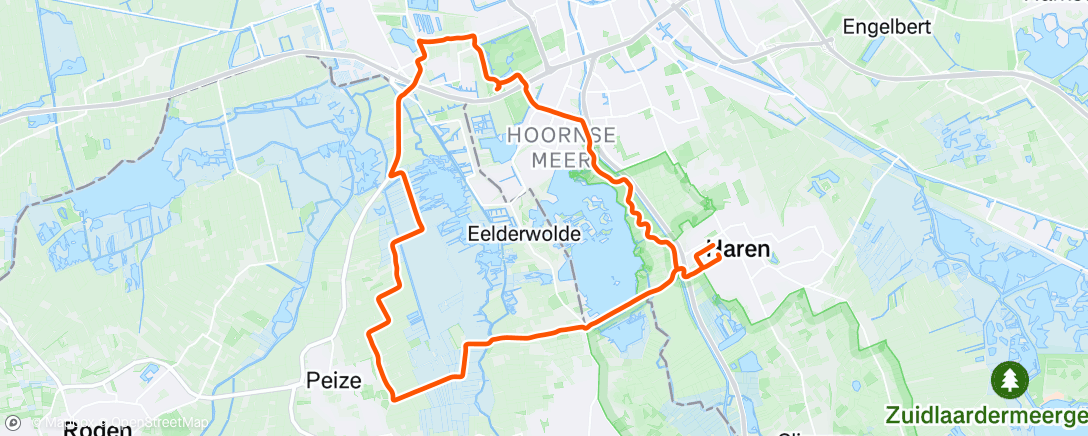 Map of the activity, EliptiGO + loopscholing
