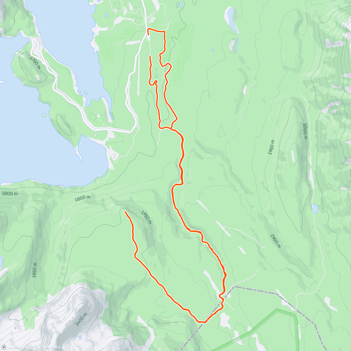 Map of the activity, Lunch Nordic Ski