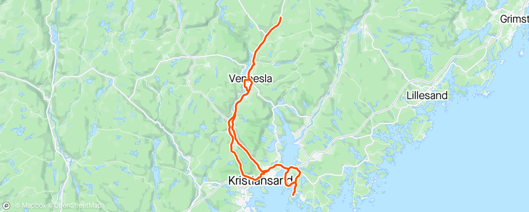Map of the activity, 2x40 min med Kjell og Rune