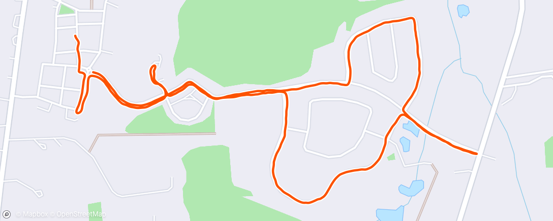 Map of the activity, Mom run