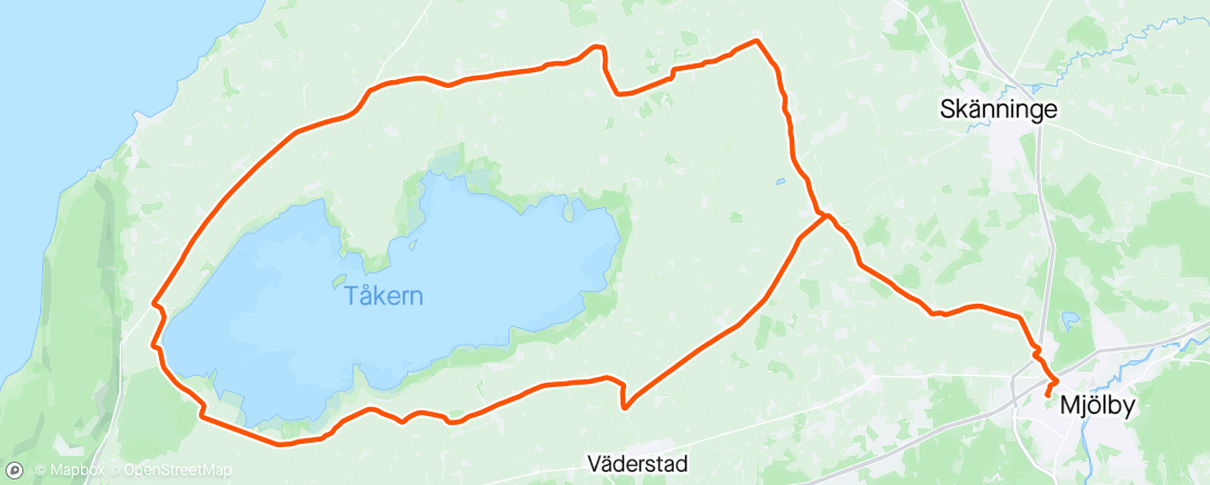 Mappa dell'attività Tåkern runt