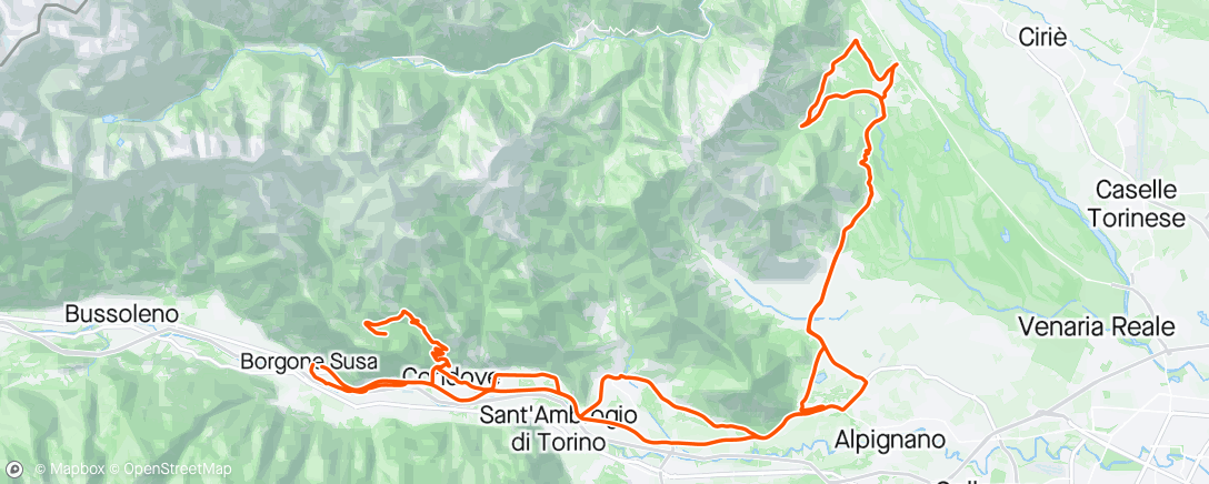 Mappa dell'attività Giro in bdc con Sandro.