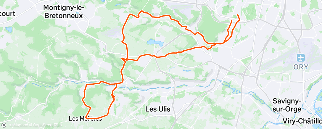 Map of the activity, Morning Ride