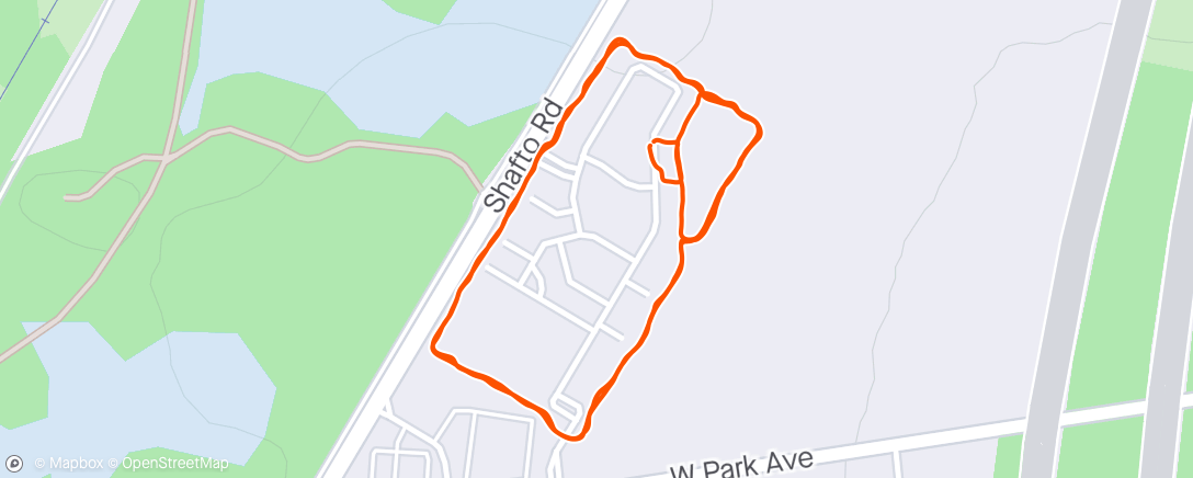 Map of the activity, 5K Training w/ a 4 mo Baby Bump