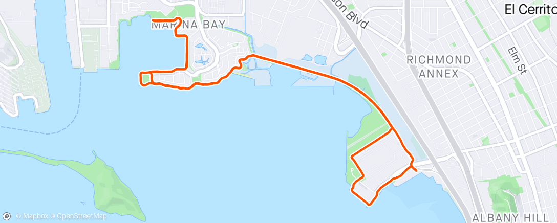 Map of the activity, We 💚 sunny recovery runs.