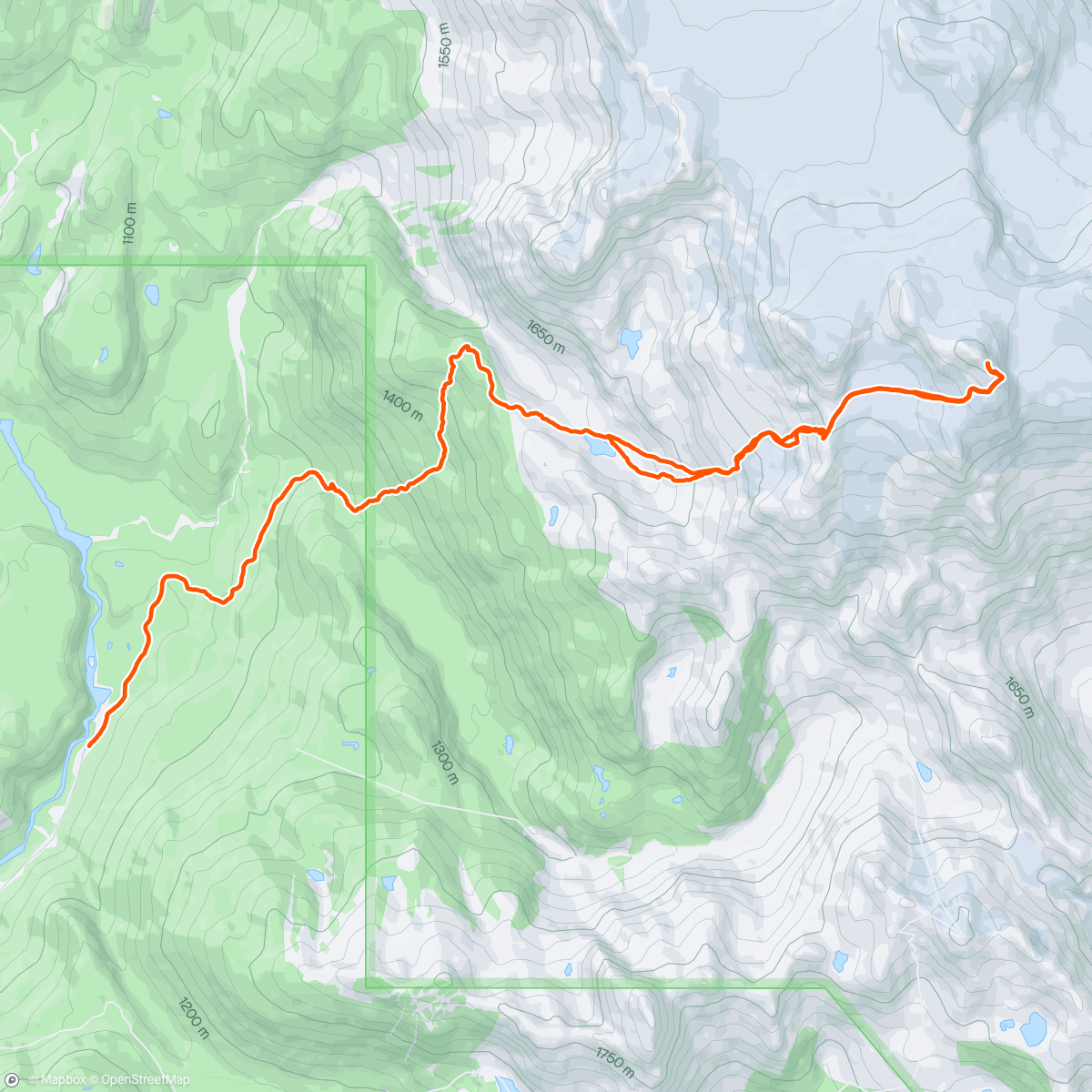 Map of the activity, Big momma Mamquam