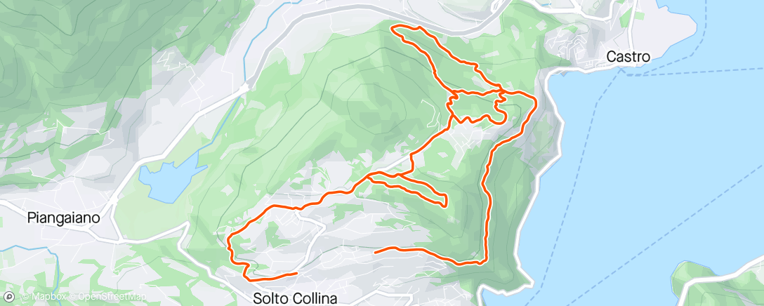 Map of the activity, Frontino Mountain Bike Ride