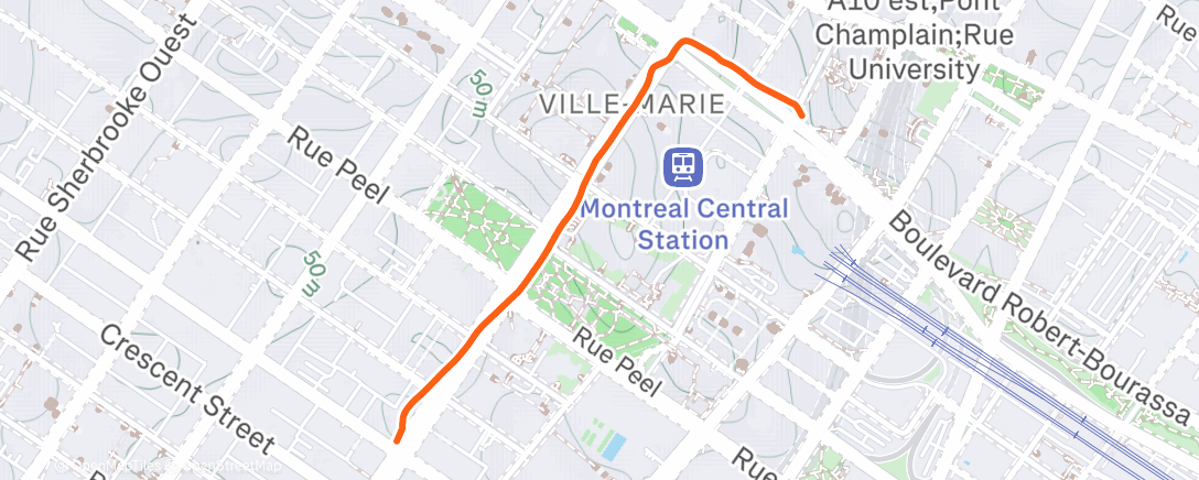 Map of the activity, C'est le soir