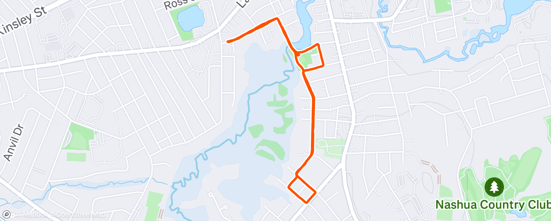 Map of the activity, Evening Walk