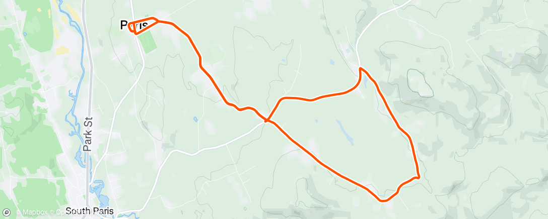 Map of the activity, Afternoon Ride