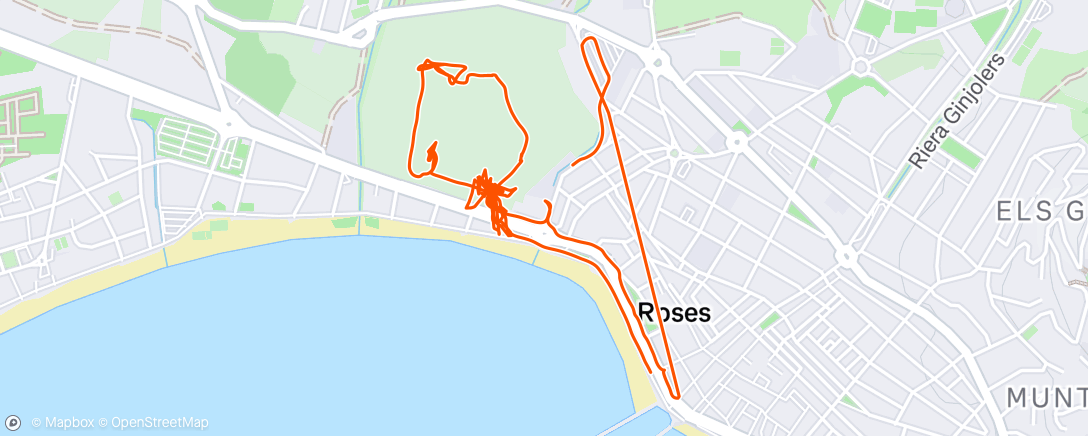 Map of the activity, Marche le midi