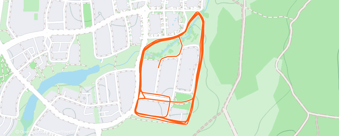 Карта физической активности (Afternoon Run)