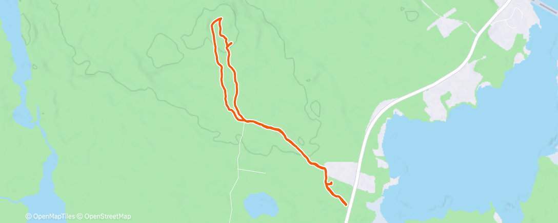 Map of the activity, Lunch Hike
