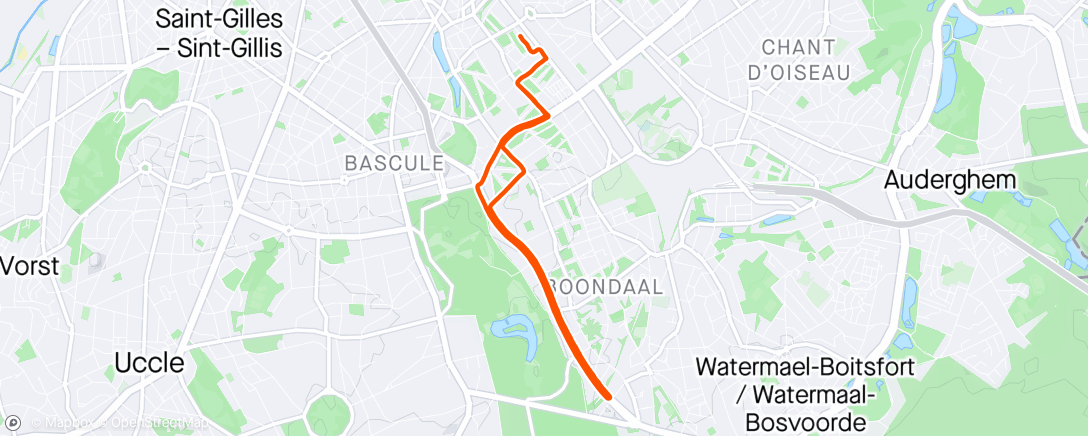Map of the activity, A short and intense alcohol free ride