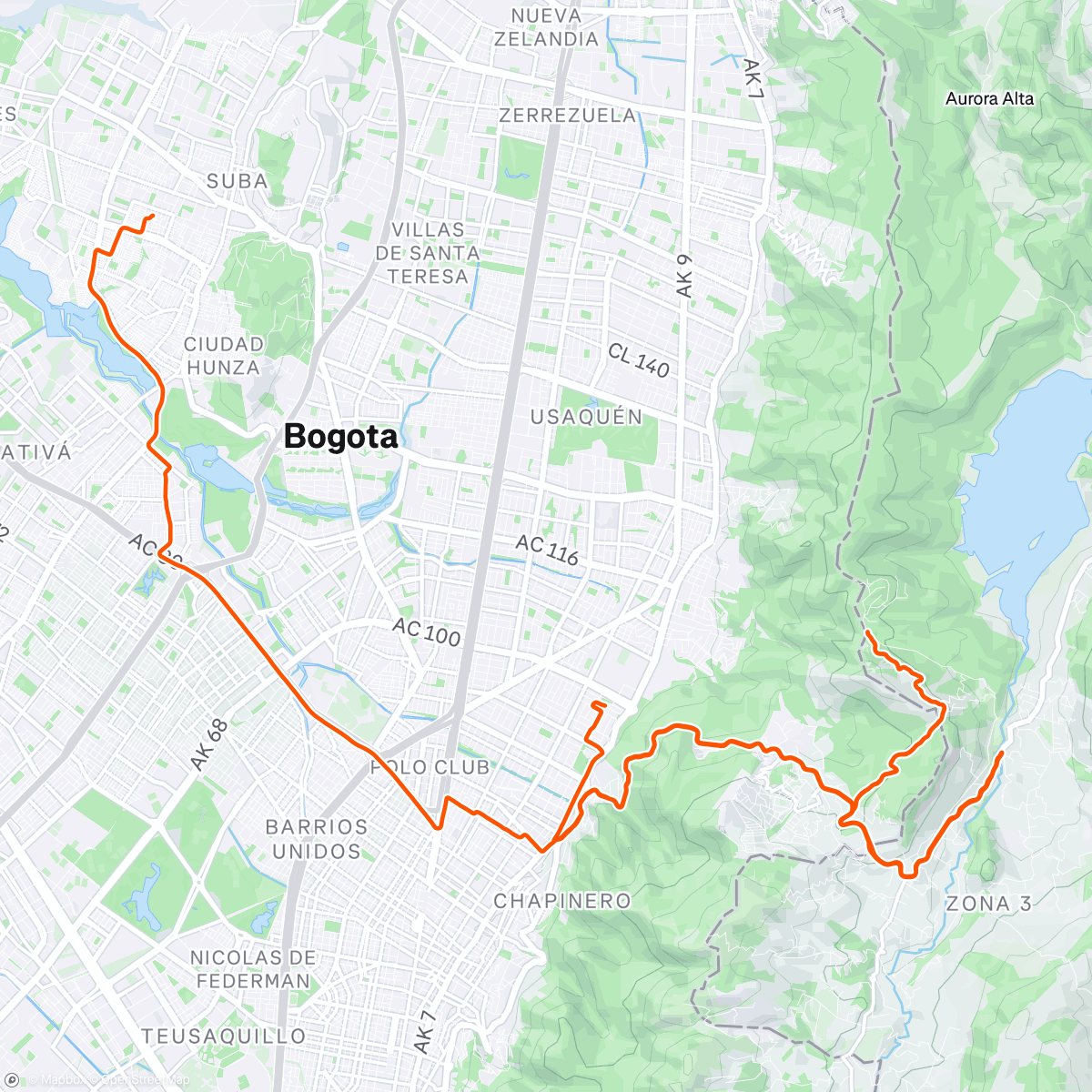 Map of the activity, Morning Ride