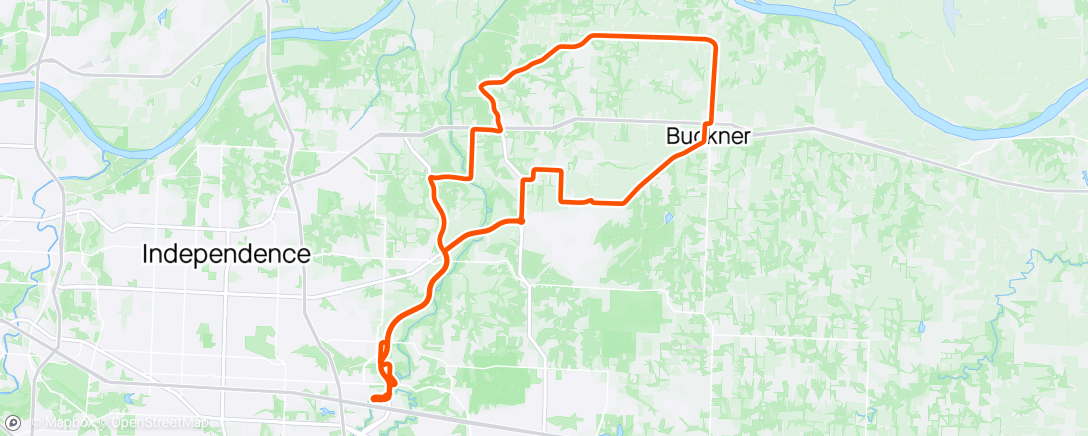 Map of the activity, BWW Thursday ride + a few extra