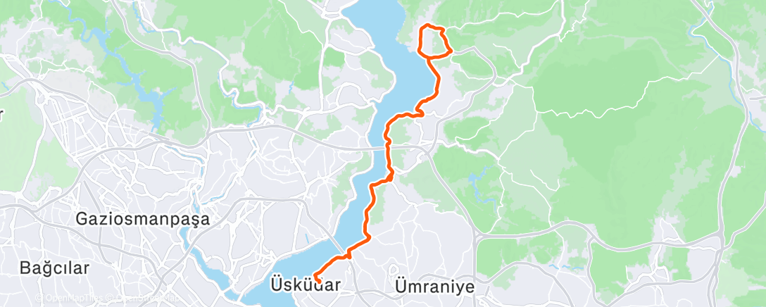 Map of the activity, Morning Ride