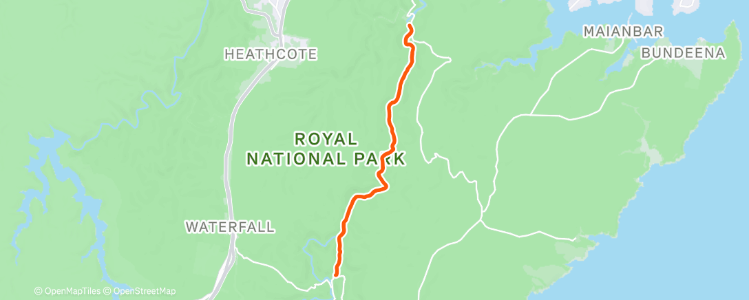 Map of the activity, Aerobic Mistress Trail