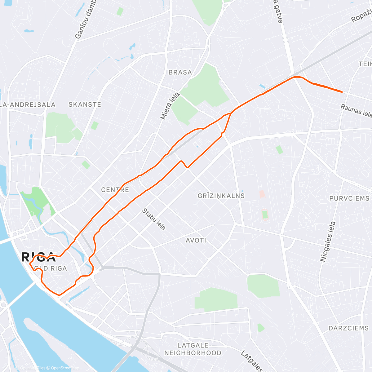 Map of the activity, Vāveru rīta Ziemassvētki