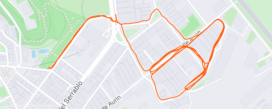 Map of the activity, Senderismo a la hora del almuerzo