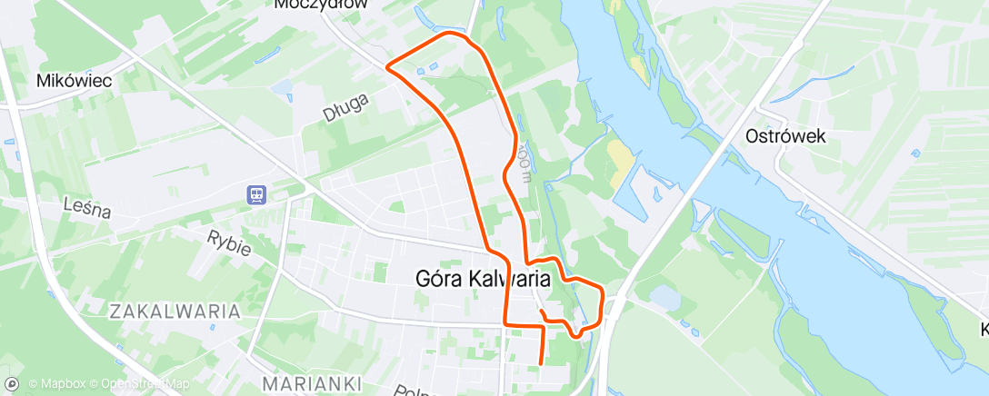 Map of the activity, Rozgrzewka PB GK
