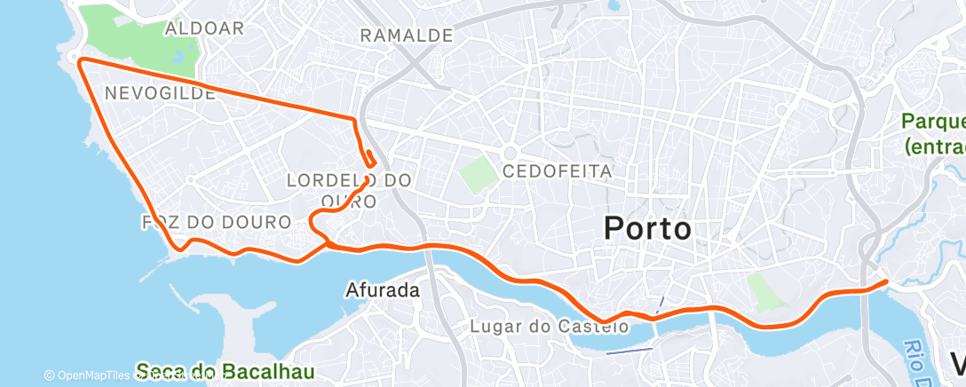 Map of the activity, Morning Ride