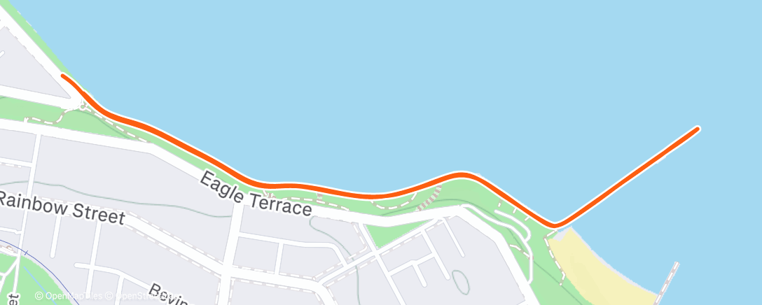 Map of the activity, Afternoon Walk