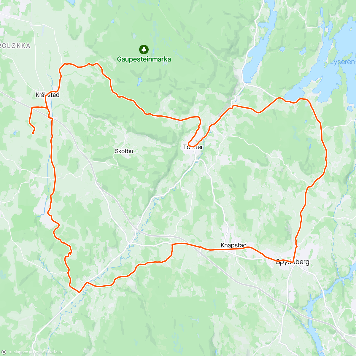Map of the activity, Blandevei