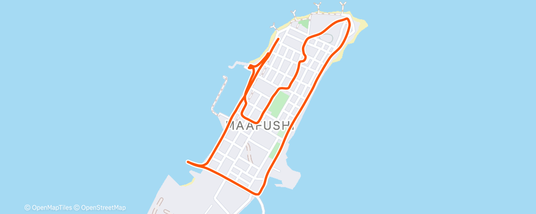 Map of the activity, Afternoon Walk