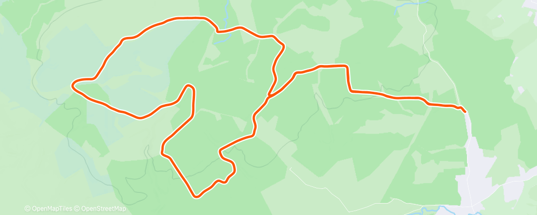 Map of the activity, Morning Trail Run