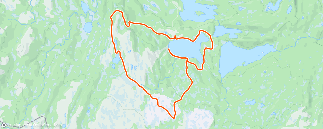 Map of the activity, Lunch Nordic Ski med Julie og Louise