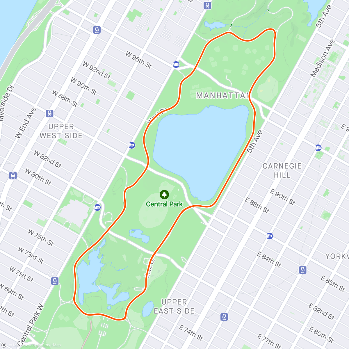 Map of the activity, Zwift - Anaerobic Capacity Hills #2 in New York