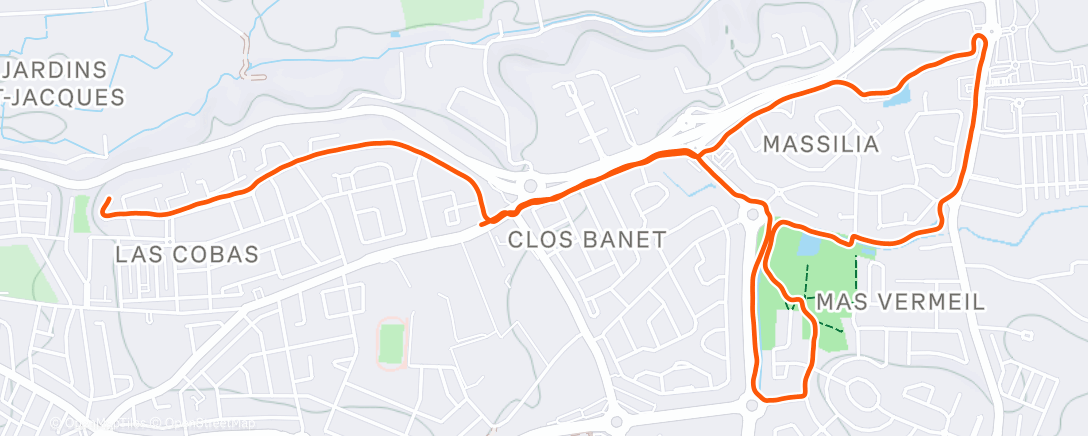 Map of the activity, Noël sous la pluie ☔️