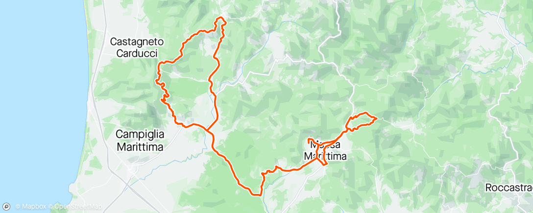 Map of the activity, Suvereto - Sassetta - Monteverdi- Niccioletta