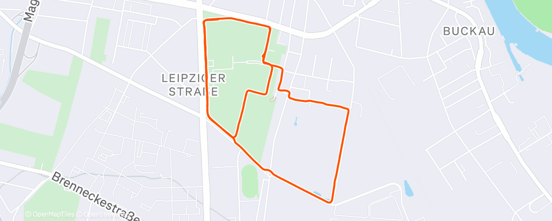 Map of the activity, Lunch Run