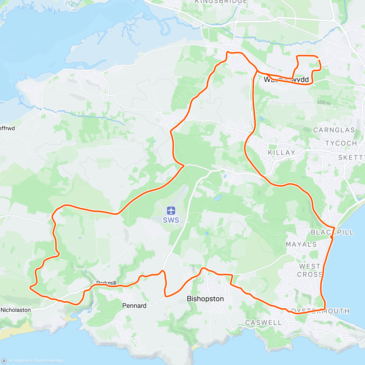 Map of the activity, The Spirit of Gravel™️
