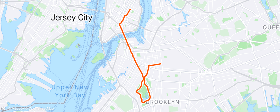 Map of the activity, Loop w friends, then to the baths