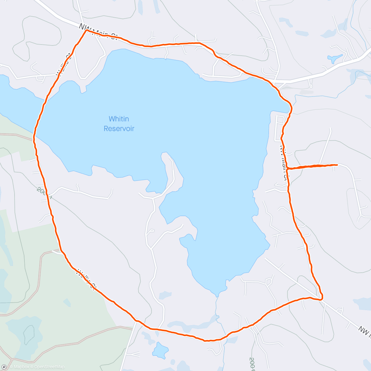 Map of the activity, Lunch walk