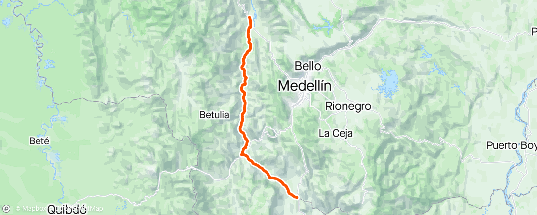 Map of the activity, Santa fe de Antioquia , la pintada