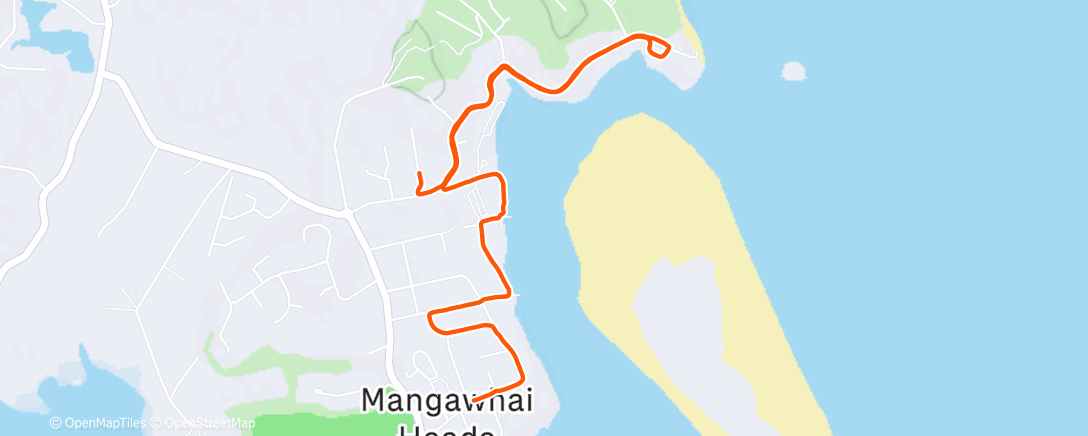 Map of the activity, Morning Run