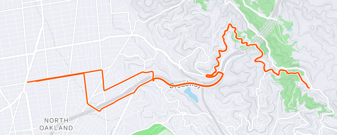 Map of the activity, That break in the rain on the weather app is always a lie