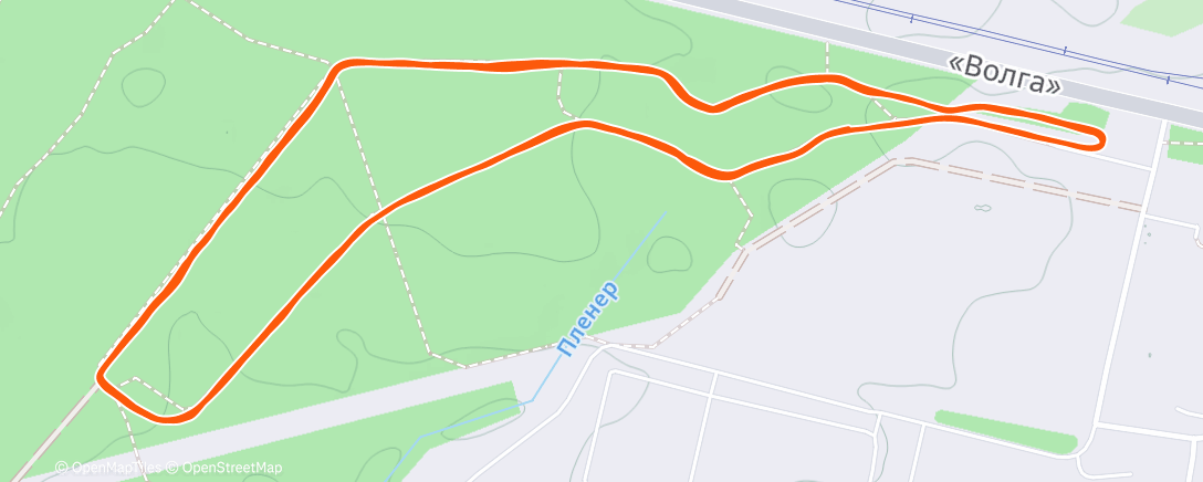Map of the activity, Северный лыжный заезд (после обеда)