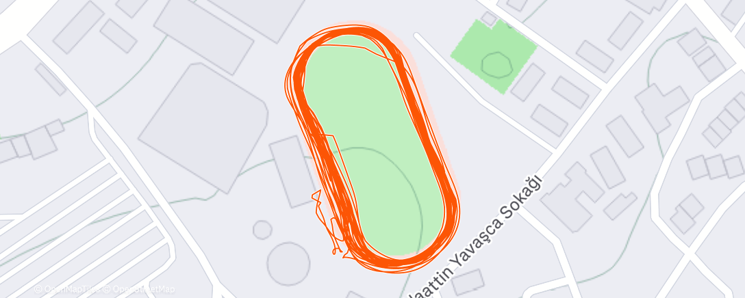 Map of the activity, Evening Run