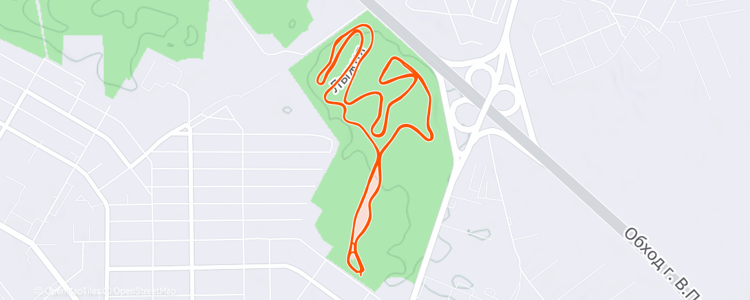 Карта физической активности (Северный лыжный заезд (после обеда))